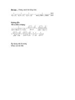 GIẢI GIÚP BAN B-QUANG TRƯỜNG