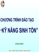 Bài giảng Kỹ năng sinh tồn cho trẻ em
