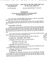 KẾ HOẠCH THI HOA PHƯỢNG ĐỎ NĂM 2013