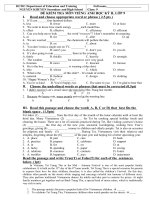 đề thi tiếng Anh 9 học kỳ 2