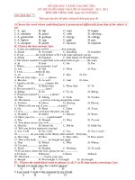 De thi vao 10 nam 2012