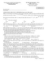 ĐỀ THI THỬ HAY CÓ ĐÁP ÁN