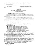 Báo cáo TK công đoàn