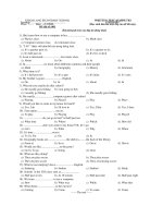 Written Test English 7 đề 1