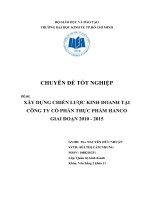xây dựng chiến lược kinh doanh tại công ty cổ phần thực phẩm hanco giai đoạn 2010-2015