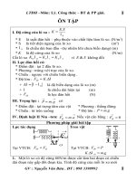 CÁC DẠNG BT & PP GIẢI DAO ĐỘNG ĐIỀU HÒA