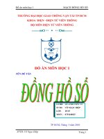 đồng hồ số sử dụng bộ vi xử lí