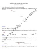 Giải chi tiết đề thi tốt nghiệp THPT năm 2013