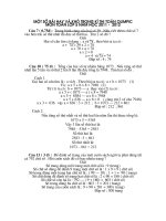 MỘT SỐ BÀI TOÁN KHÓ TRONG ĐỀ THI