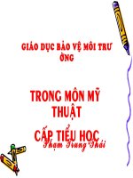Giáo dục môi trường tích hơp trong mon mĩ thuật
