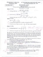 đề + đáp án HSG Toán 9 cấp tỉnh