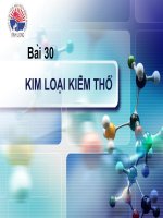 Kim Loại Kiềm Thổ