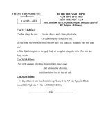 Đề thi thử vào 10 môn Ngữ văn( 2012-2013)