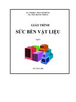 GIÁO TRÌNH sức bền vật LIỆU
