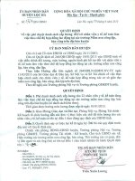 Quyết Đinh phê duyệt danh sách xếp lương đối với nhân viên y tế, kế toán tai các trường mầm non công lập, bán công