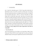 tác động của việc gia nhập wto tới một số ngành kinh tế chủ chốt của trung quốc