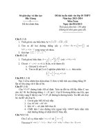 đề thi vào 10 tỉnh bắc giang 2013-2014