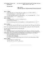 ĐỀ THI VÀO LỚP 10 MÔN TOÁN TỈNH BÌNH ĐỊNH NĂM HỌC 2013 - 2014 (CÓ BÀI GIẢI SƠ LƯỢC)