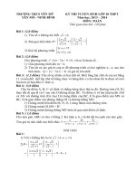 ĐỀ THI VÀO 10 NĂM HỌC 2013 - 2014