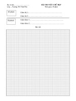 mẫu giấy thi viết đẹp