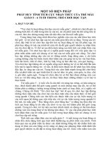 SKKN dự thi giáo viên giỏi cấp TP