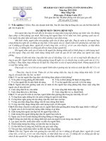 Đề KSCL tuyển sinh vào lớp 6