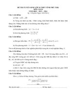 De thi lop 10 mon Toan tinh phu tho 2013 - 2014