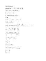 bài giải đề thi tuyển  sinh toán THPT - Đồng Tháp