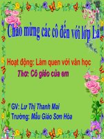 CÔ GIÁO CỦA EM LỚP LÁ