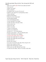 chu diem ngu phap tieng anh 3 - chuong trinh moi