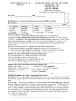 de thi thu vao lop 10 huyen Viet Yen Ngay 14-6