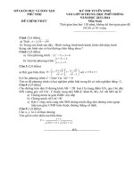 ĐỀ + HD THI VÀO THPT TỈNH PHÚ THỌ NĂM HỌC 2013-2014