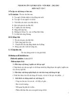 Nội dung ôn tập hè lớp 7 các môn(văn, toán,anh,địa,sinh, lý,...)