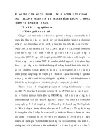 thực trạng và ảnh hưởng của thiếu việc làm ở người lao động đến đời sống gia đình khu vực nông thôn