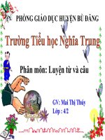 Mở rộng vốn từ: Đồ chơi - Trò chơi