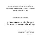 vấn đề mại dâm và cái nhìn của sinh viên ngành công tác xã hội