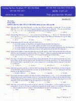 ĐỀ THI THỬ ĐẠI HỌC LẦN 7 - THẦY VIỆT