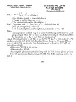 Đề thi thử vào lớp 10 THCS Thanh Giang 2013