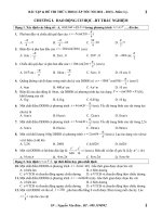 BÀI TẬP DAO ĐỘNG ĐIỀU HÒA