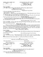 Đề thi thử vào 10 môn : Ngữ văn lần 1 (có đáp án)