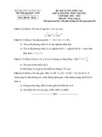 đề thi vào trường chuyên đại học vinh (vòng 1)