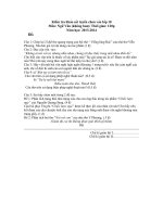 De thi tuyen mon Van vao lop 10