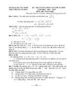 ĐỀ TUYỂN SINH VÀO LỚP 10 NĂM 2013-2014