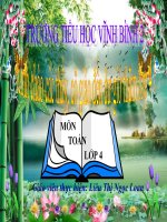 Toán 4: GÓC NHỌN - GÓC TÙ - GÓC BẸT