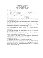 Đề và đáp án thi vào lớp 10