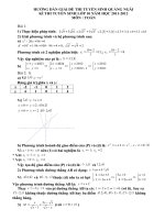 HƯỚNG DẪN GIẢI ĐỀ THI VÀO LỚP 10 QUẢNG NGÃI