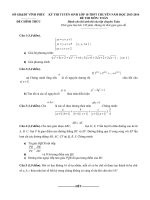 Đề thi vào lớp 10 chuyên toán chuyên vĩnh phúc