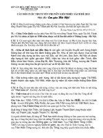 Đáp án câu hỏi giới thiệu sách năm 2013