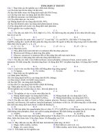 BÀI TẬP TỔNG HỢP LÝ THUYẾT - HAY