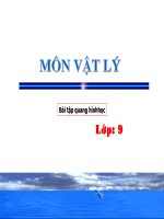 bài tập quang hình vật lý lớp 9